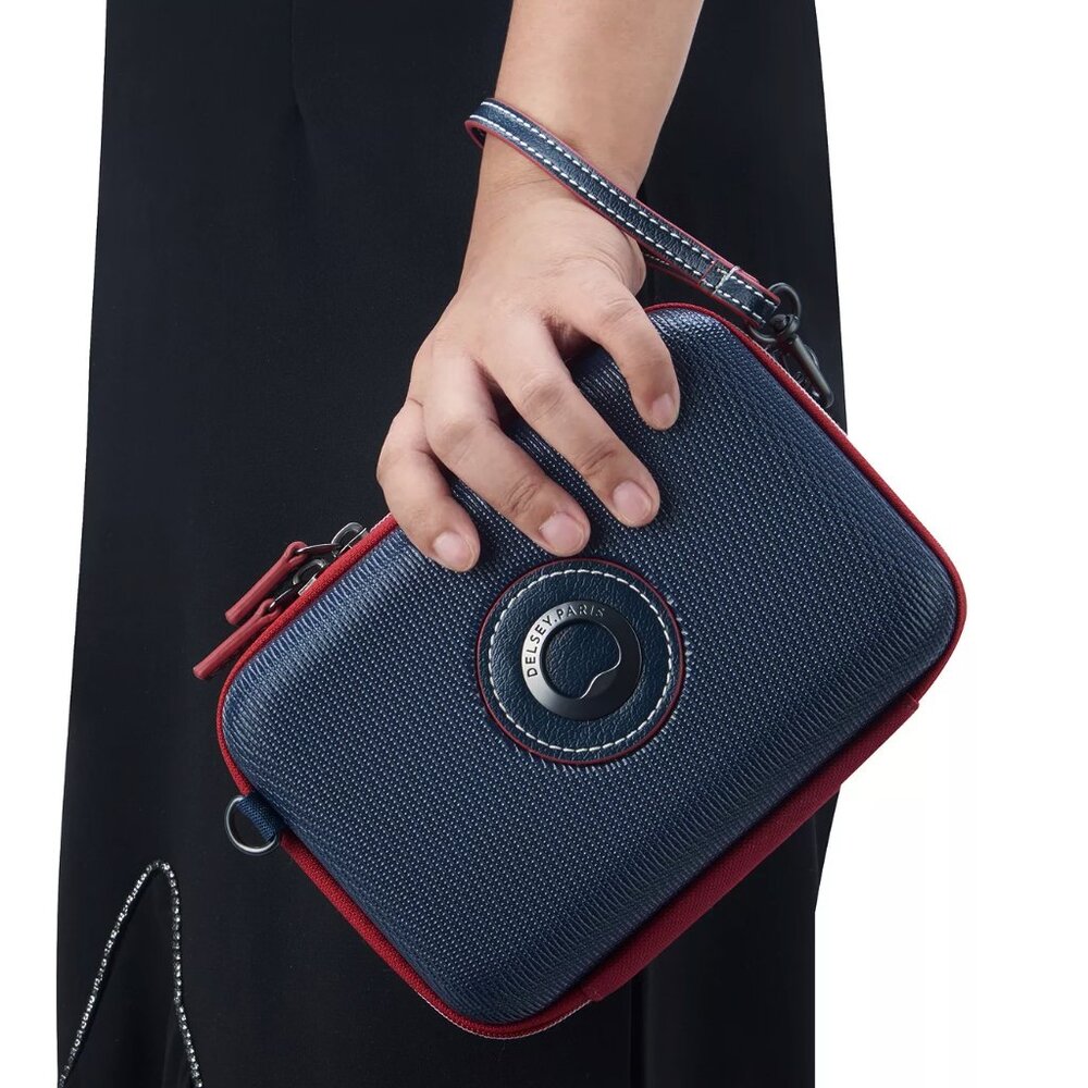 NWT DELSEY PARIS CHATELET AIR 2.0 Clutch Crossbody Navy zippered bag